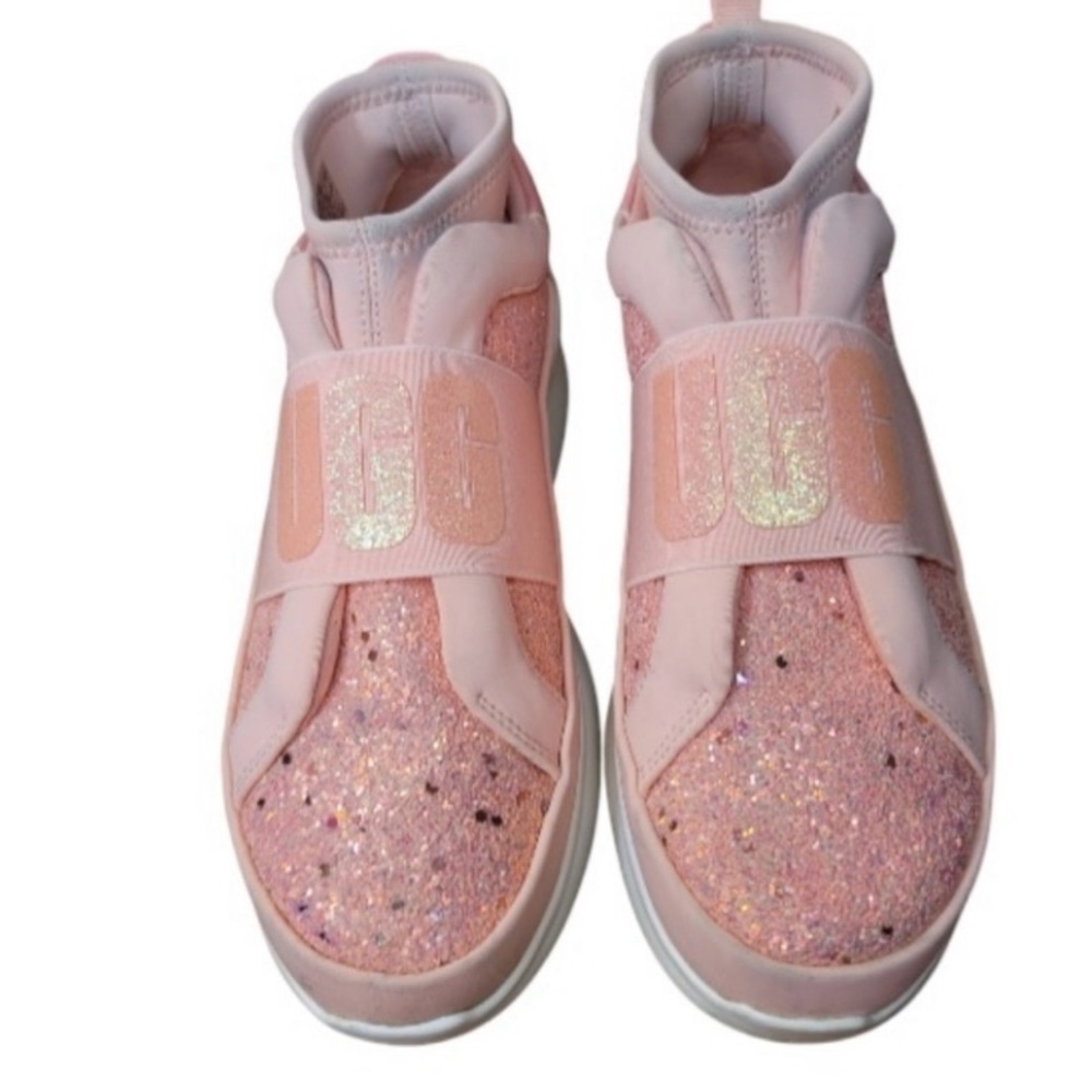 UGG Neutra Chunky Pink Glitter Slip-On Sneakers